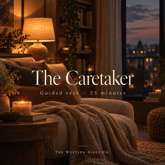 The Caretaker guided rest audio cover